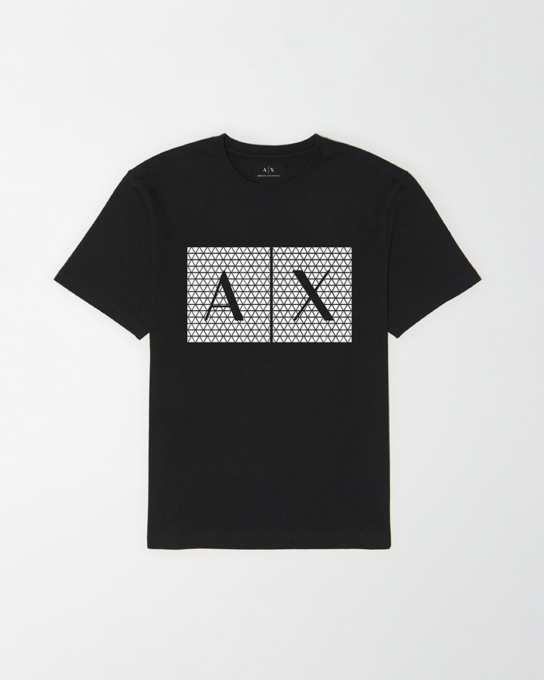 Armani Exchange Grid Black Tee