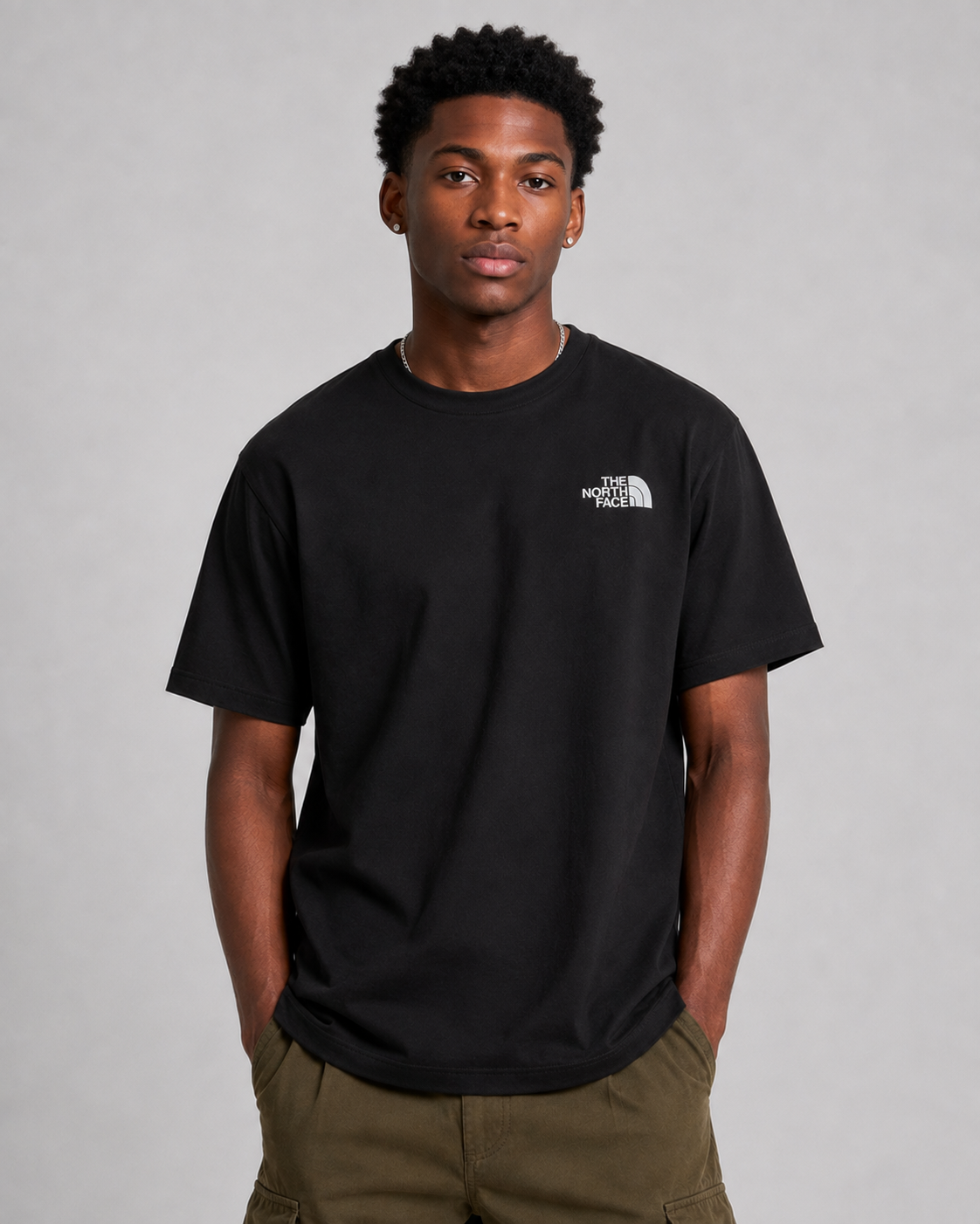 North Face Camo Black Tee