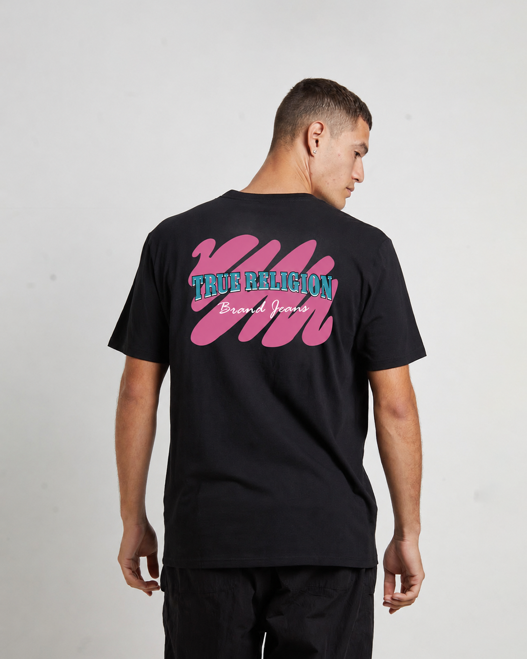 True RLGN PNK Black Tee